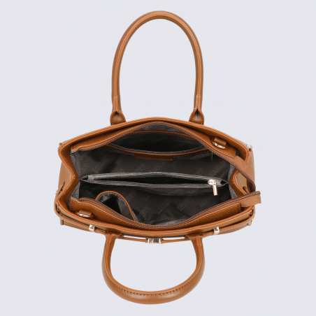 Sac porté main Georges Rech, sac porté main tendance femme camel