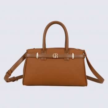 Sac porté main Georges Rech, sac porté main tendance femme camel