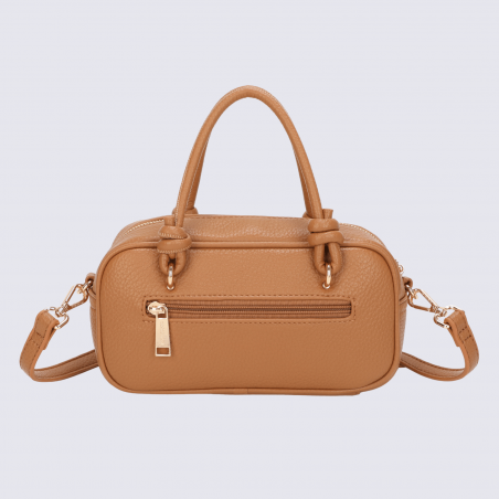 Sac porté main Georges Rech, sac porté main tendance femme camel