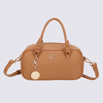 Sac porté main Georges Rech, sac porté main tendance femme camel