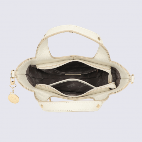 Sac porté main Georges Rech, sac porté main tendance femme écru