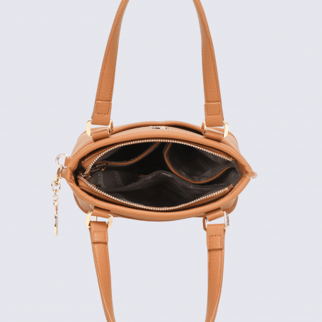 Sac porté main Georges Rech, sac porté main tendance femme camel