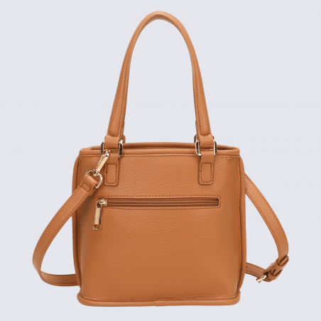 Sac porté main Georges Rech, sac porté main tendance femme camel
