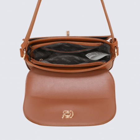 Sac porté croisé Georges Rech, sac porté croisé tendance femme camel