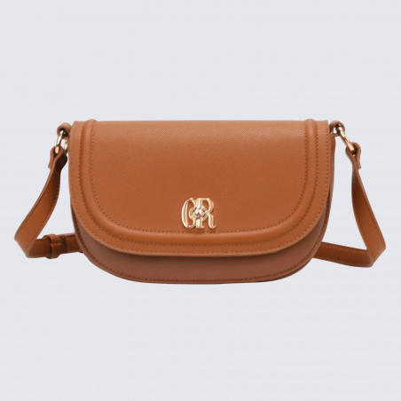Sac porté croisé Georges Rech, sac porté croisé tendance femme camel