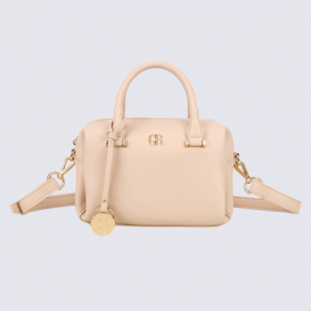 Sac porté main Georges Rech, sac porté main tendance femme rose claire
