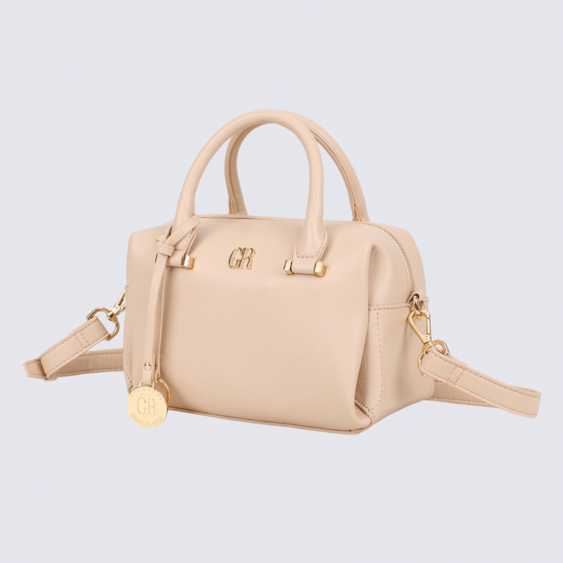Sac porté main Georges Rech, sac porté main tendance femme rose claire