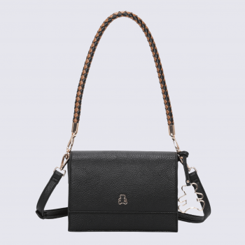 Sac porté épaule Lulu Castagnette, sac porté épaule femme en noir