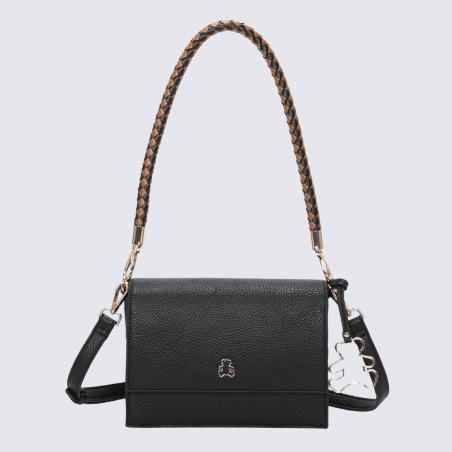 Sac porté épaule Lulu Castagnette, sac porté épaule femme en noir