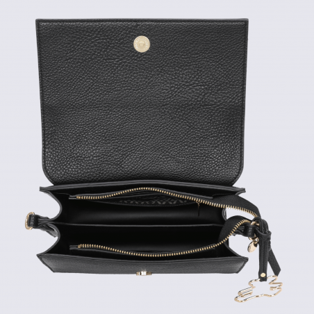 Sac porté épaule Lulu Castagnette, sac porté épaule femme en noir
