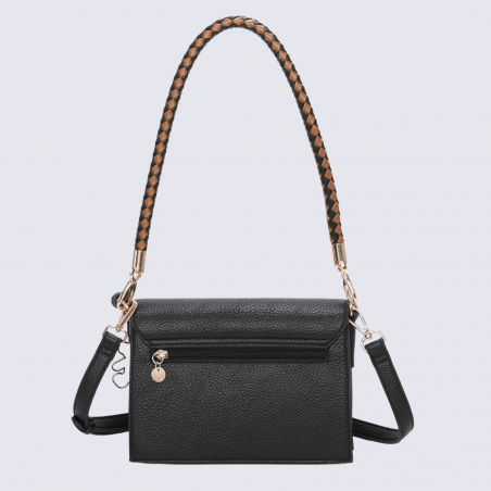 Sac porté épaule Lulu Castagnette, sac porté épaule femme en noir
