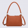 Sac à main porté épaule Lulu Castagnette, sac à main porté épaule Ziggy cognac
