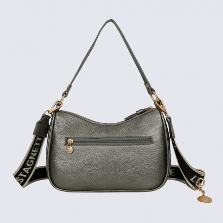 Sac à main porté croisé Lulu Castagnette, sac à main porté croisé Zahyna bronze