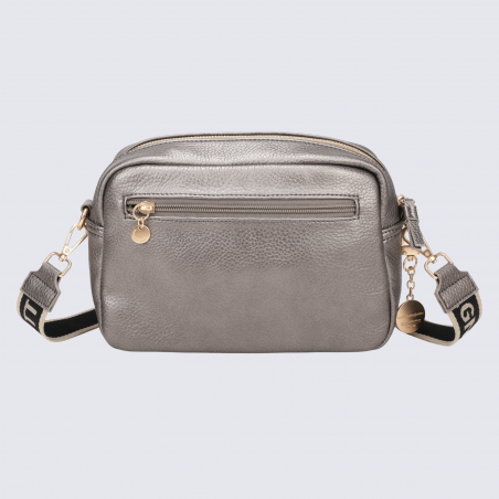 Sac à main porté croisé Lulu Castagnette, sac à main porté croisé Zahra bronze