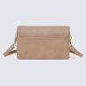Compagnon pochette portable Lulu Castagnette, compagnon pochette portable femme en taupe