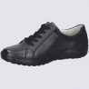 Baskets Waldlaufer, baskets confortables zippées femme en cuir marine