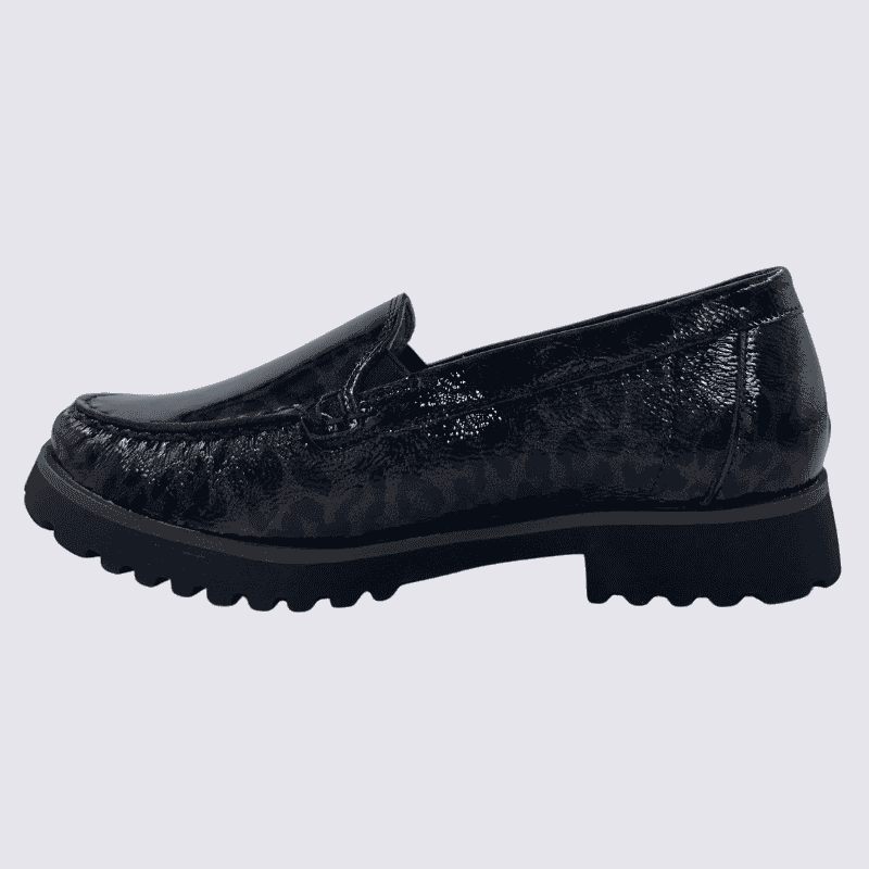 Mocassins Waldläufer, Mocassins confort et chic pour femme en cuir brun