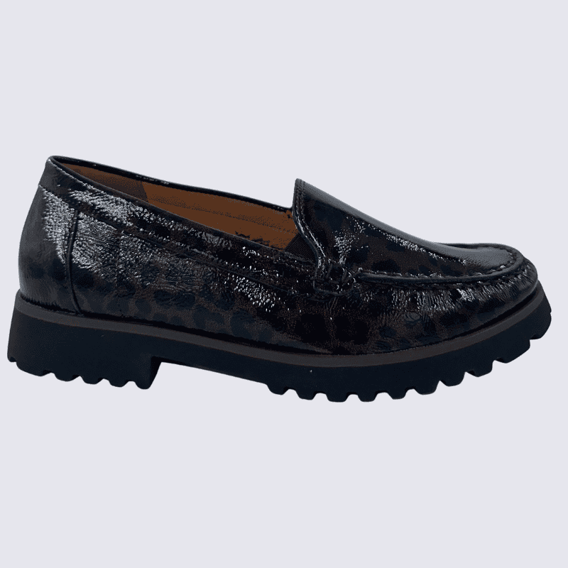 Mocassins Waldläufer, Mocassins confort et chic pour femme en cuir brun
