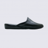 Mules Erel, Mules moderne et élégante d’intérieur femme en cuir noir
