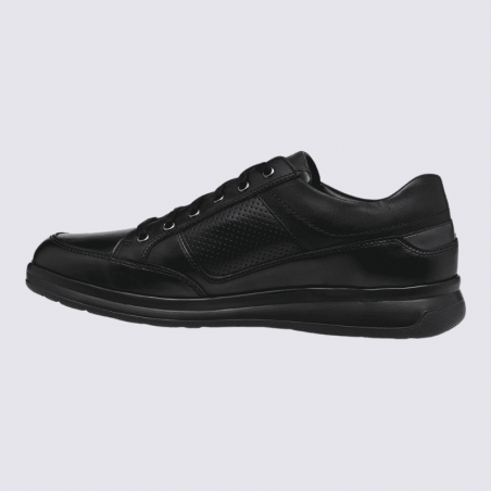 Basket Mephisto, basket derbies confortable et élégante homme en cuir noir