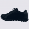 Baskets ECCO, Baskets imperméable homme en cuir et textile noir