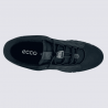 Baskets ECCO, Baskets imperméable homme en cuir et textile noir