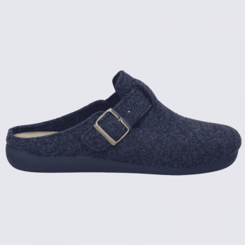 Pantoufles Josef Seibel, Pantoufles chaudes et classe femme en textile océan