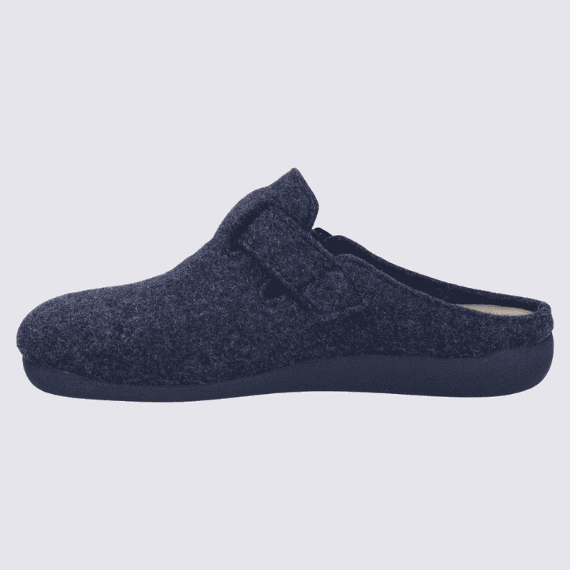 Pantoufles Josef Seibel, Pantoufles chaudes et classe femme en textile océan