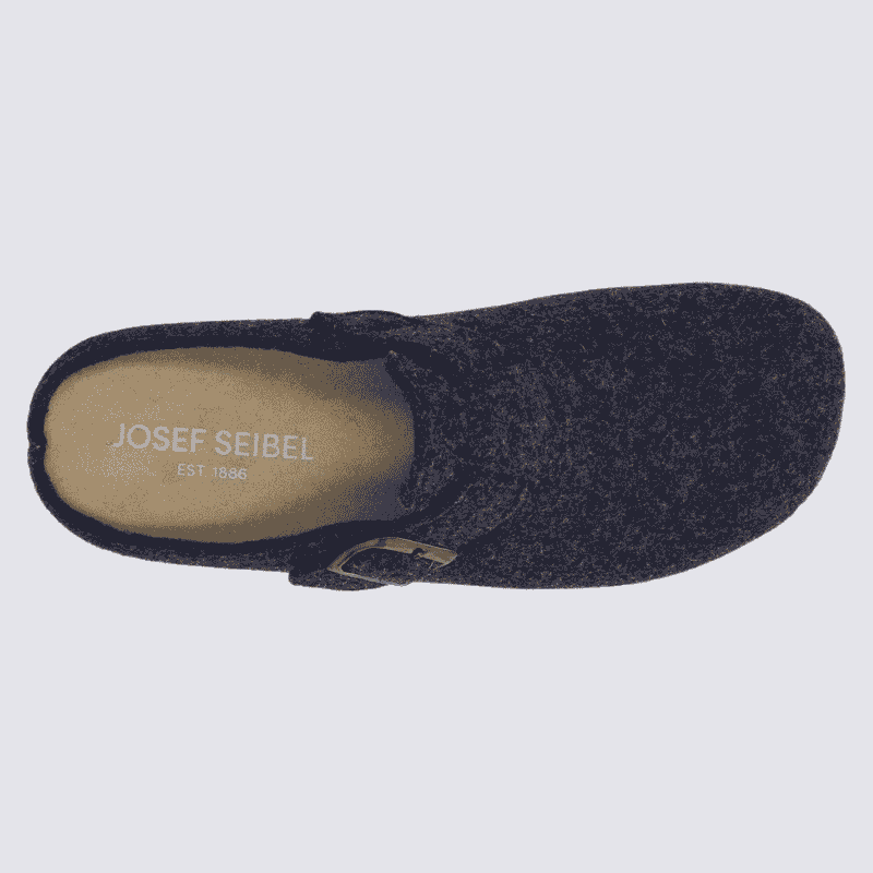 Pantoufles Josef Seibel, Pantoufles chaudes et classe femme en textile océan