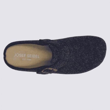 Pantoufles Josef Seibel, Pantoufles chaudes et classe femme en textile océan
