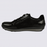 Basket Ara, Basket pour femme en cuir et textile noir