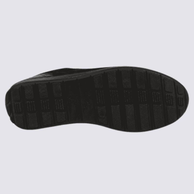 Basket Ara, Basket pour femme en cuir et textile noir
