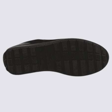 Basket Ara, Basket pour femme en cuir et textile noir