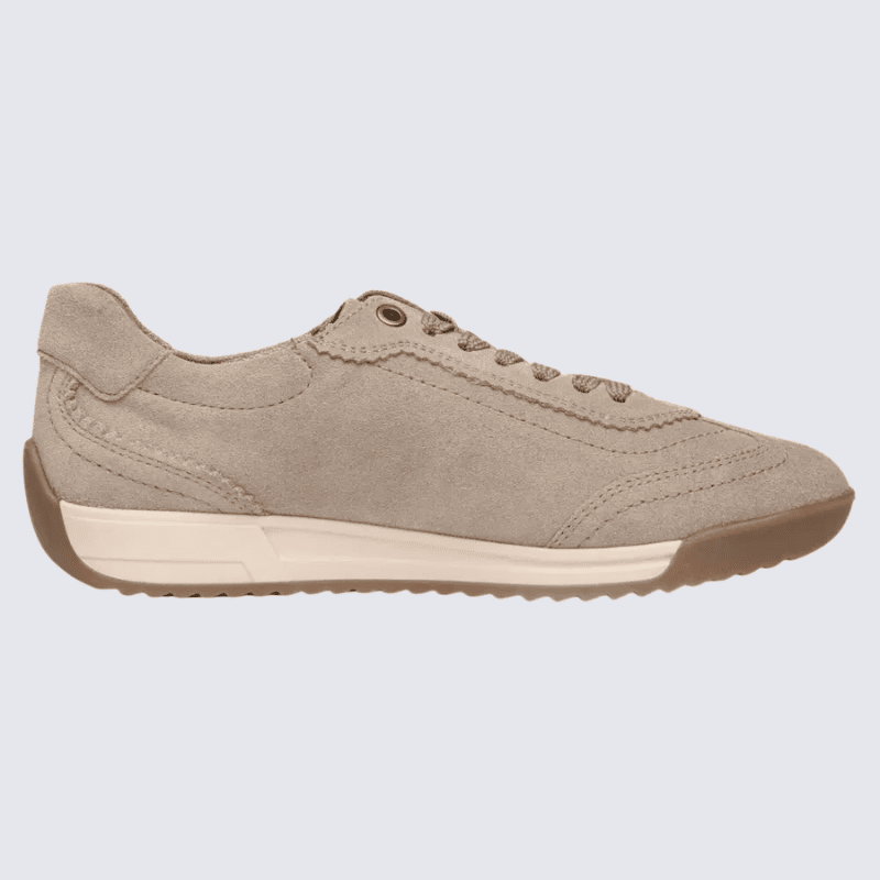 Basket Ara, Basket femme en cuir velours cashmere