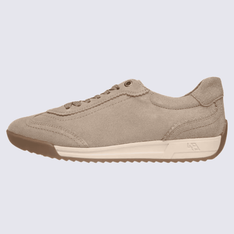 Basket Ara, Basket femme en cuir velours cashmere