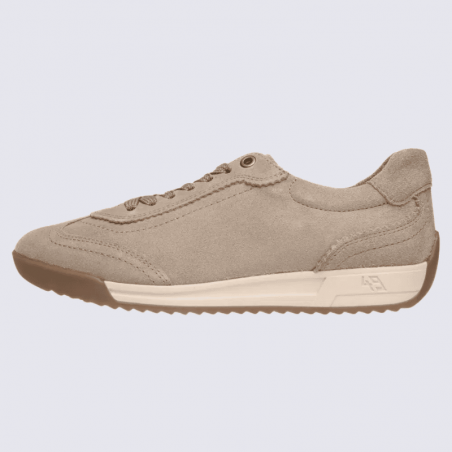Basket Ara, Basket femme en cuir velours cashmere