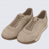 Basket Ara, Basket femme en cuir velours cashmere