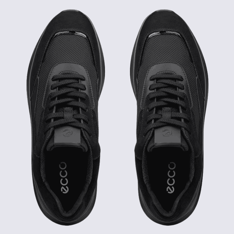Basket Ecco, basket Ecco pour femme en textile noir