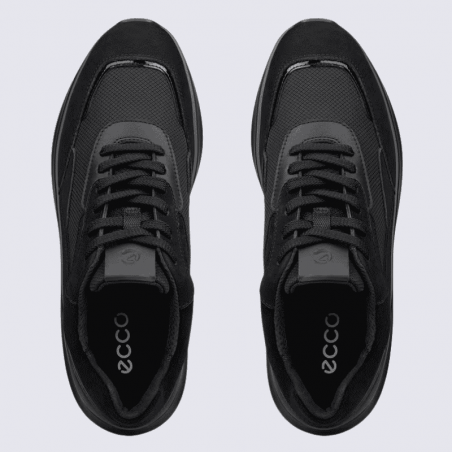 Basket Ecco, basket Ecco pour femme en textile noir