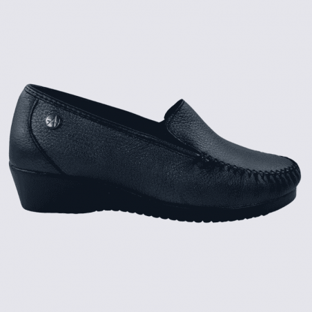 Mocassins Arima, mocassins confortables pour femme en cuir plomb