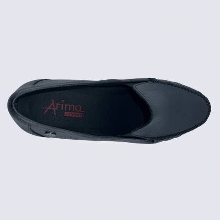 Mocassins Arima, mocassins confortables pour femme en cuir plomb