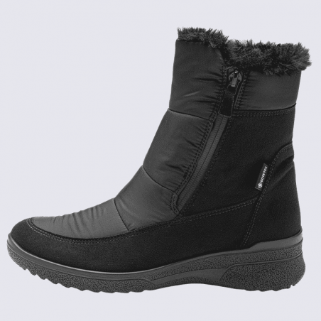 Bottine ARA, Bottine pour femme textile noir