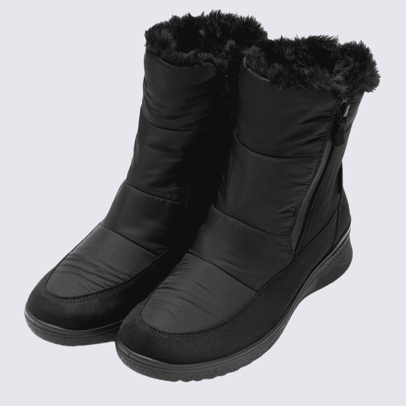 Bottine ARA, Bottine pour femme textile noir