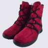 Bottes Ara, bottes chaude avec Gore-Tex pour femme en textile rubis