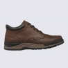 Bottines Mephisto, Bottines cuir pour homme marron foncé