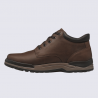 Bottines Mephisto, Bottines cuir pour homme marron foncé