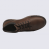 Bottines Mephisto, Bottines cuir pour homme marron foncé