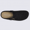 Pantoufles Josef Seibel, Pantoufles chaudes et classe homme en textile anthracite