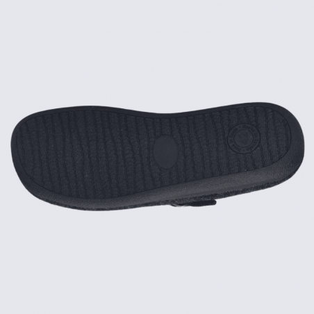 Pantoufles Josef Seibel, Pantoufles chaudes et classe homme en textile anthracite