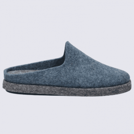 Chaussons Josef Seibel, mules pour femme en textile azur